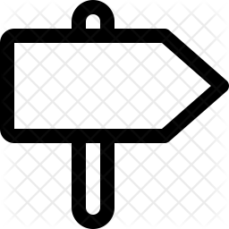 256x256 Direction Board Icon Of Line Style