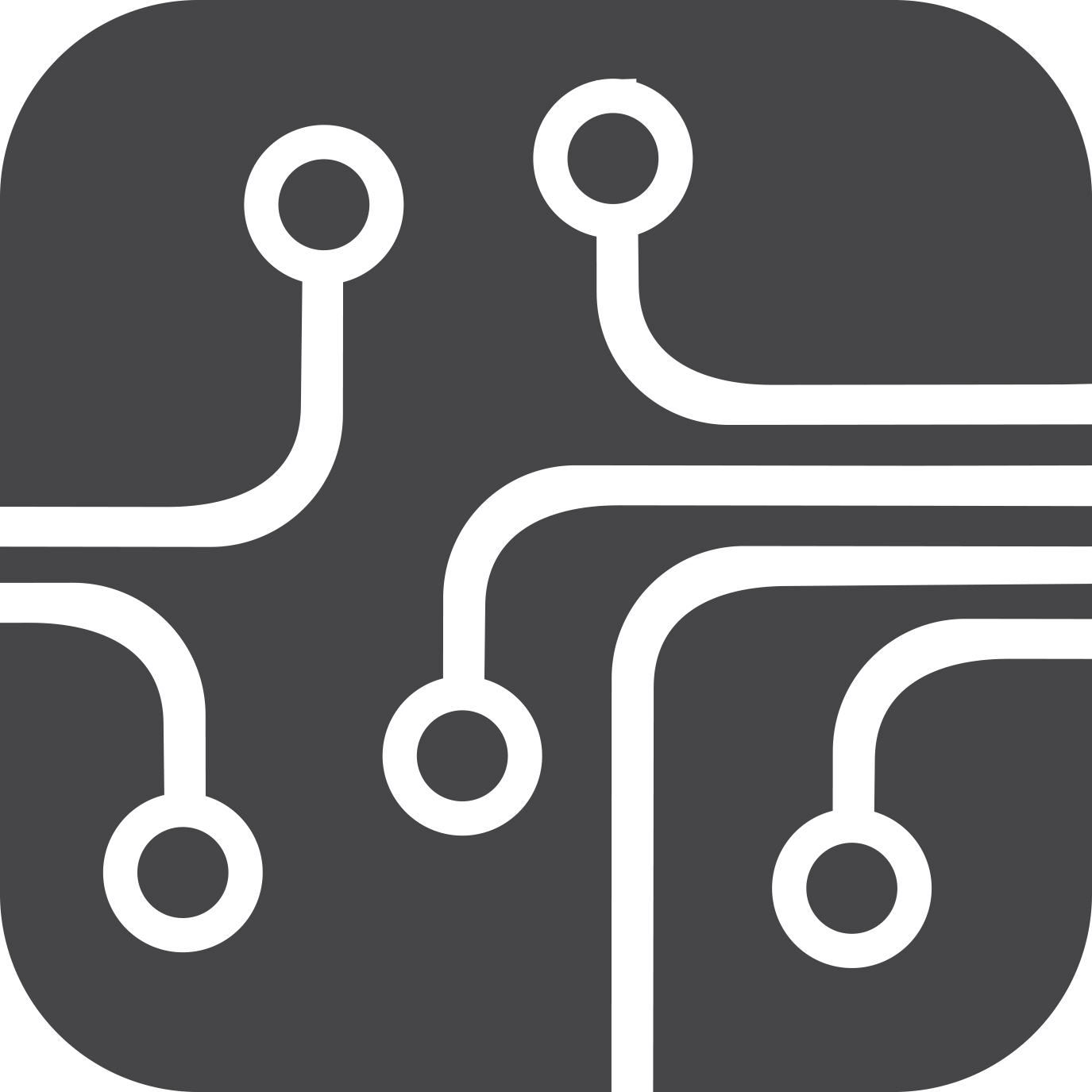 1375x1375 Circuit Board Vector Icon
