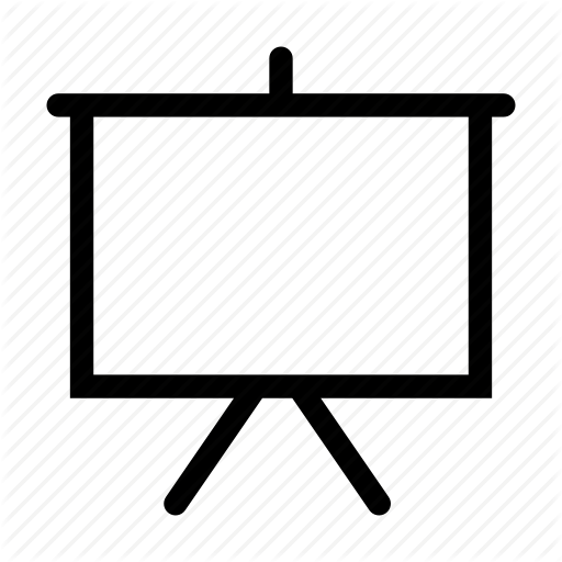 512x512 Board, Cinema, Projection, Projector, Screen, Whiteboard Icon