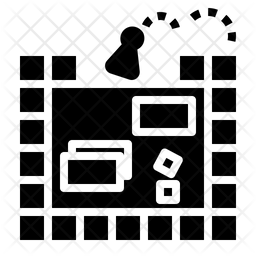 256x256 Board Game Icon Of Glyph Style