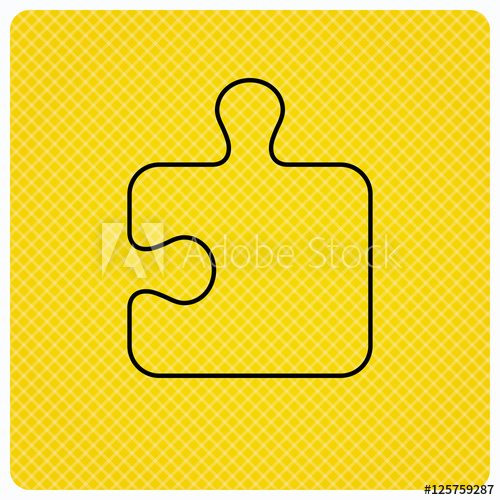 500x500 Puzzle Icon Jigsaw Logical Game Sign Boardgame Piece Symbol
