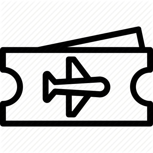 512x512 Air Ticket, Airline Ticket, Airplane Ticket, Boarding Pass, Travel