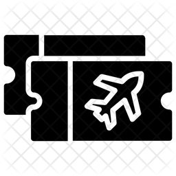 256x256 Boarding Pass Icon Of Glyph Style