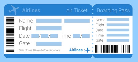 450x204 Flat Design Air Ticket Icon Air Ticket Template Set Boarding