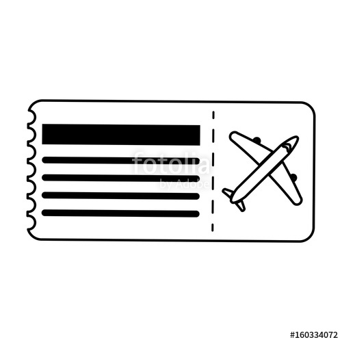 500x500 Boarding Pass Icon Image Vector Illustration Design Stock Image