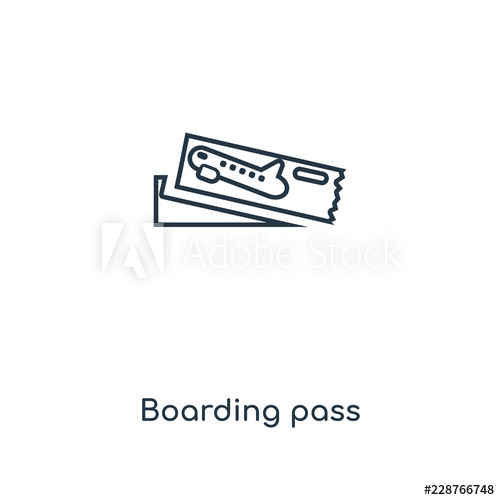 500x500 Boarding Pass Icon Vector
