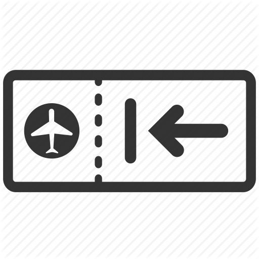 512x512 Airline Ticket, Arrival Card, Arrivals, Boarding Pass, Departure