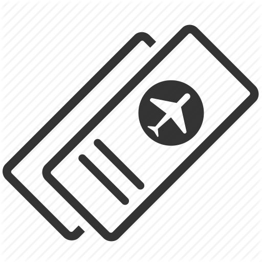 512x512 Airline Ticket, Arrival Card, Boarding Pass, Check In, Departure