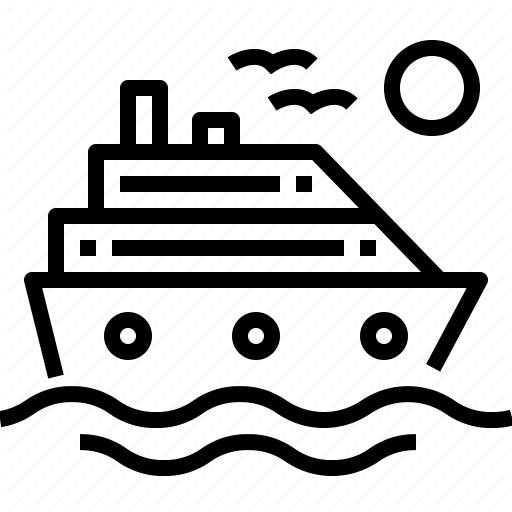 512x512 Boat, Cruise, Dock, Port, Ship, Transportation, Yatch Icon