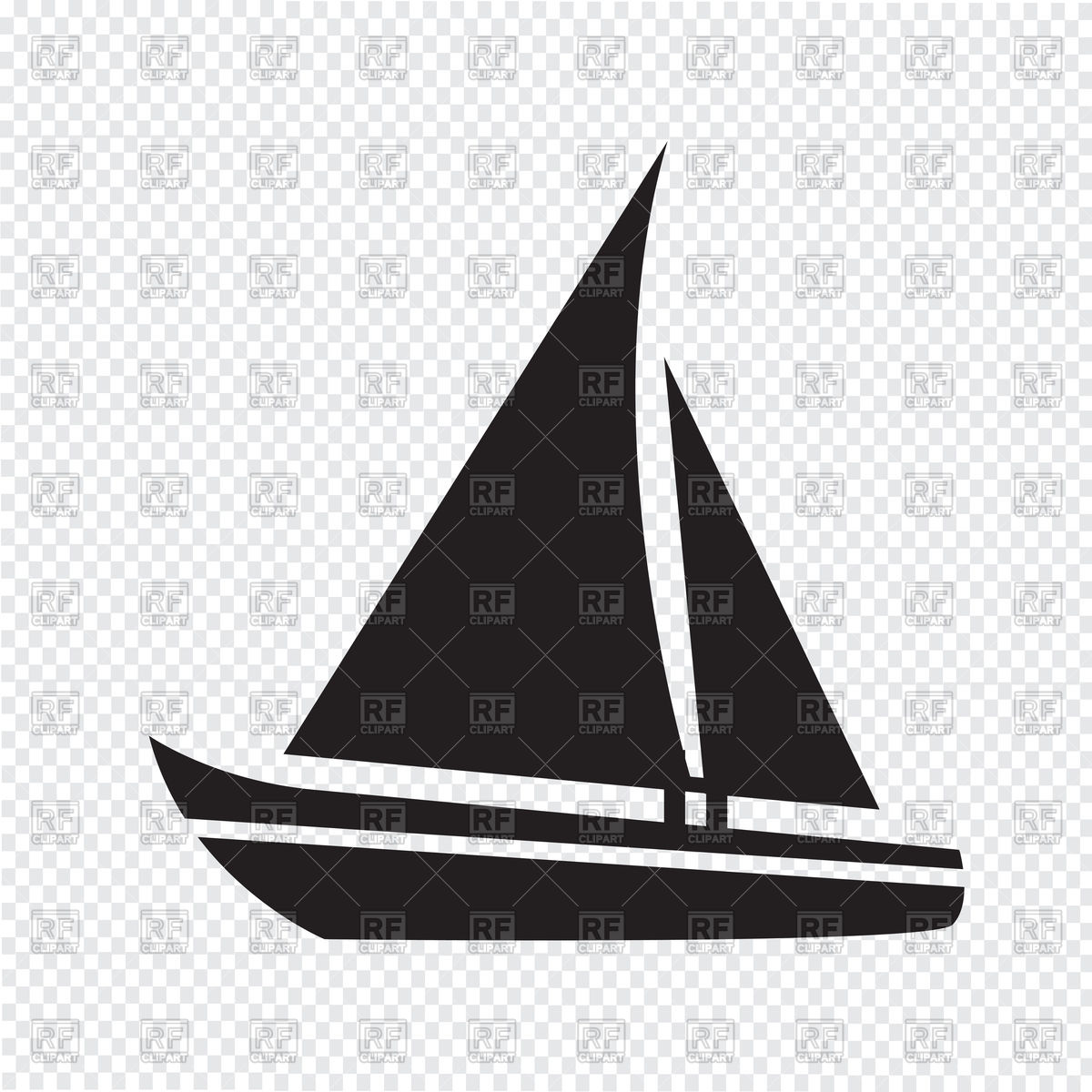 1200x1200 Sailing Boat Icon Vector Image Of Objects Tumdee