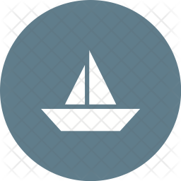 256x256 Boat Icon Of Glyph Style