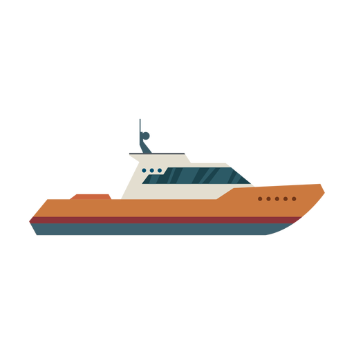 512x512 Cabin Cruiser Boat Icon