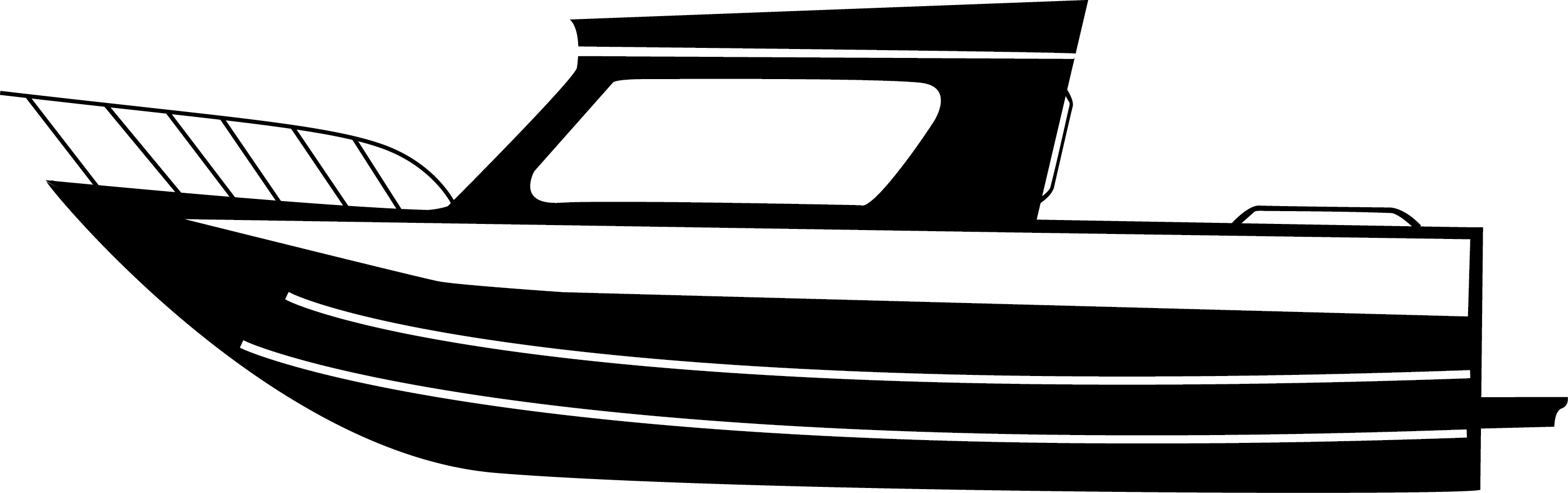 2810x885 Black And White Png Boating Free Black And White Boating