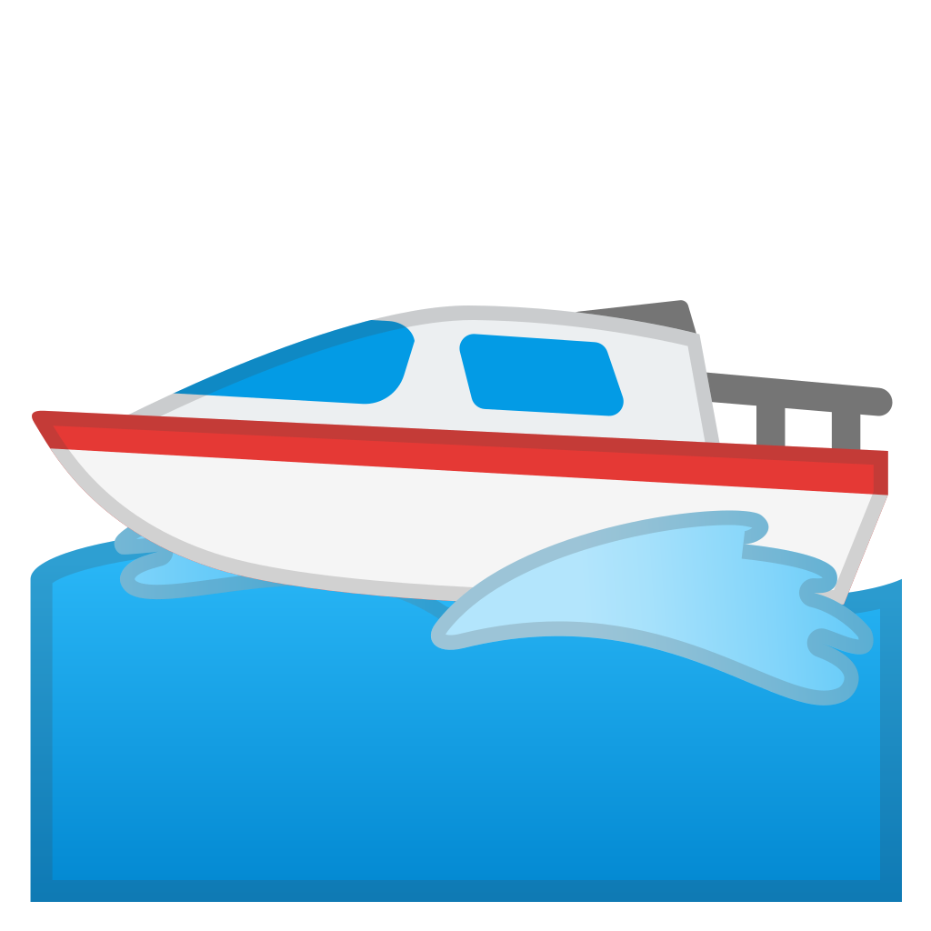 1024x1024 Motor Boat Icon Noto Emoji Travel Places Iconset Google
