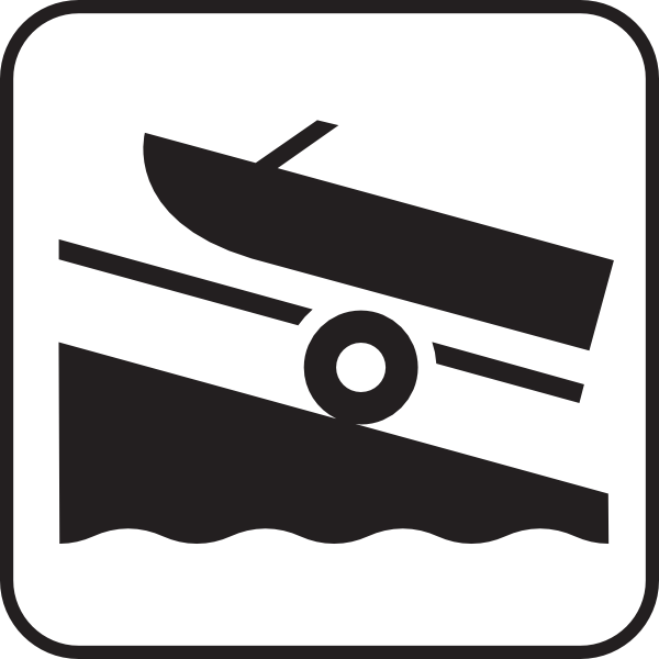600x600 Boat Launch White Clip Art