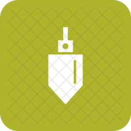 256x256 Plumb Bob Icon Of Glyph Style