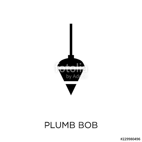500x500 Plumb Bob Icon Plumb Bob Symbol Design From Construction