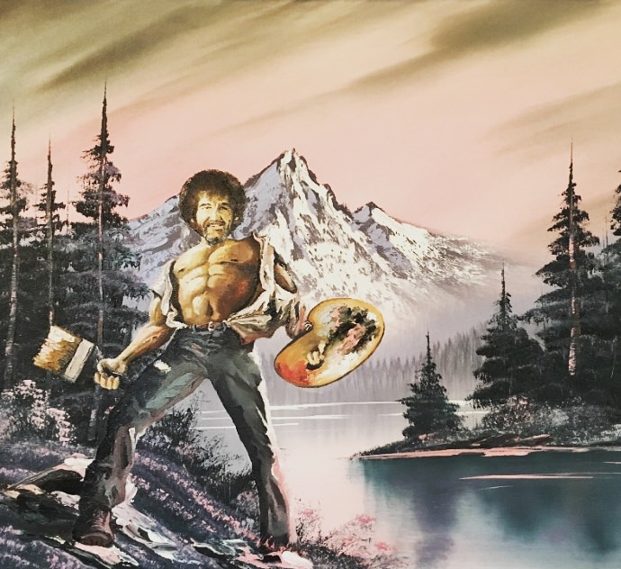 690x632 Bob Ross Will Protect The New Imgur Icon With His Life, It Will
