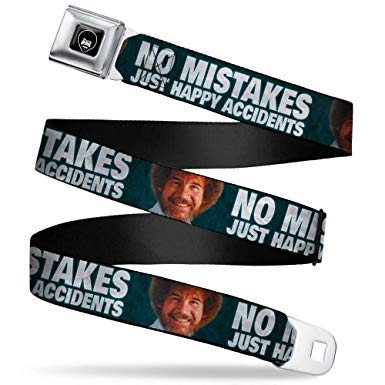 385x385 Bob Ross Smiling Icon Full Color Blackwhite Seatbelt