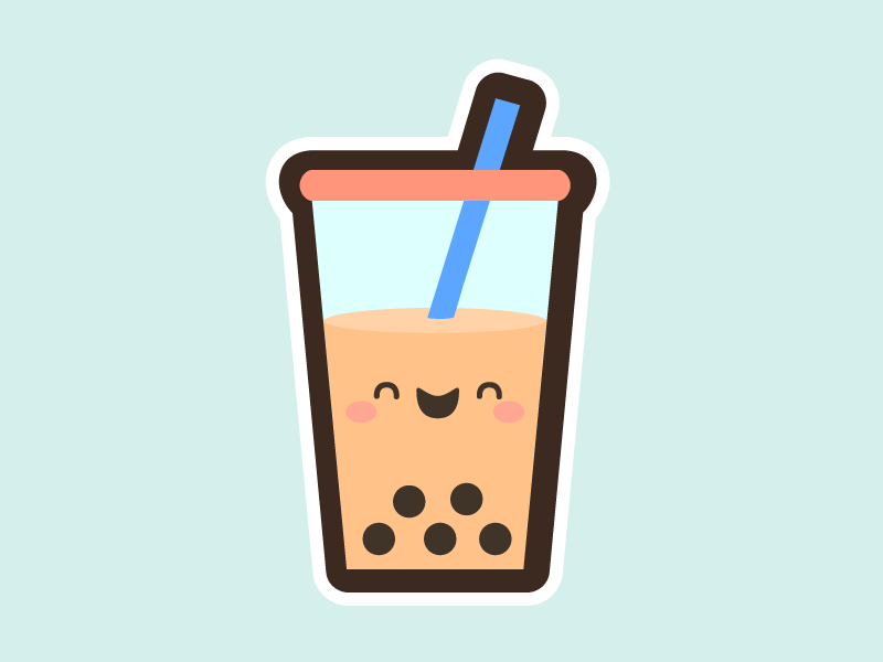 800x600 Cute Boba Milk Tea