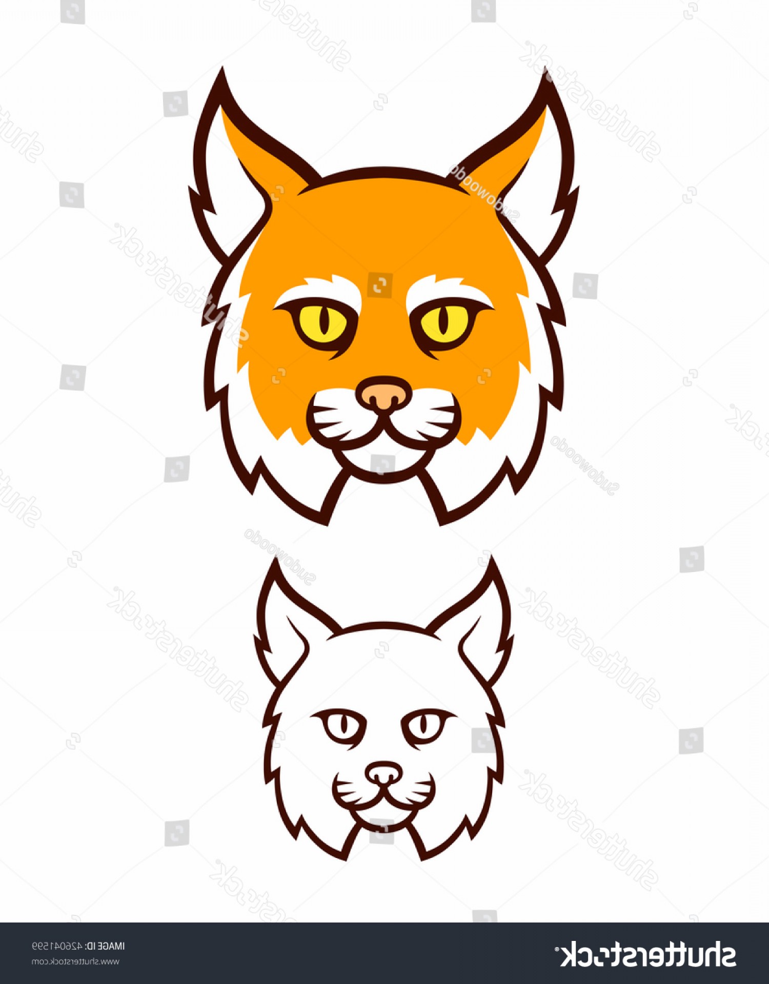1500x1920 Cartoon Bobcat Head Icon Comic Style Geekchicpro