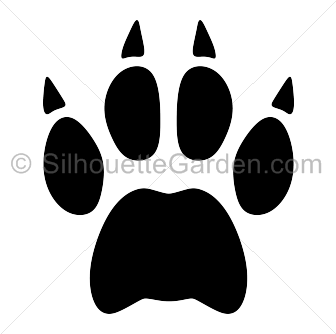 336x334 Download Free Png Bobcat Paw Print Silhouette