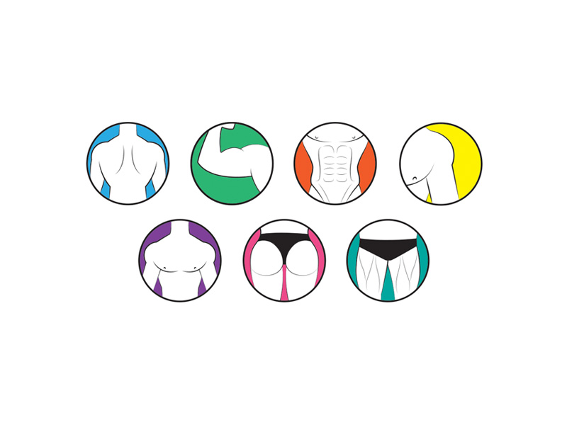 800x600 Body Parts Icons