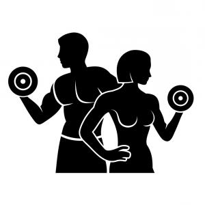 300x300 Photostock Vector Gym Fitness Club Bodybuilding Icon Vector