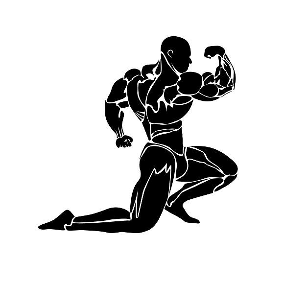 580x580 Bodybuilding Icon, Muscles, Vector Graphics Bodybuilding Icon