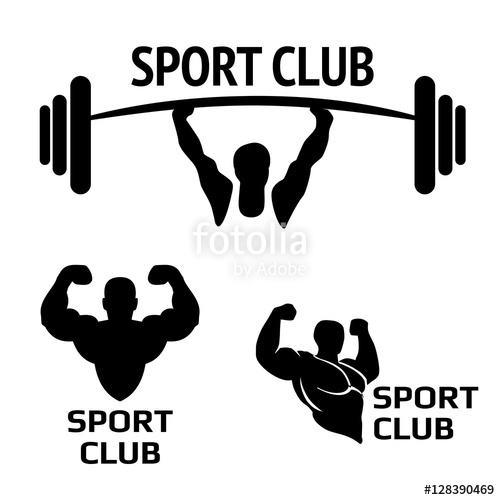 500x500 Sport Sport Club Bodybuilding Logos Emblems Design Element