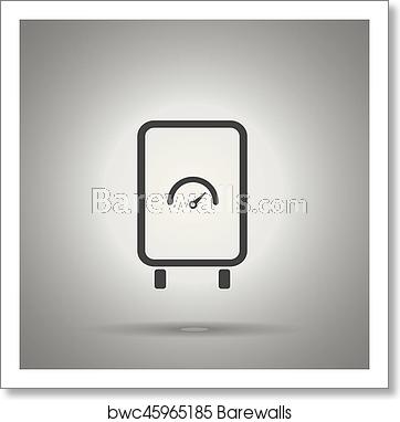 Boiler Icon Water Heat Element Simple Boiler Icon, Art Print 362x382 Boiler Icon Water Heat Element Simple Boiler Icon, Art Print