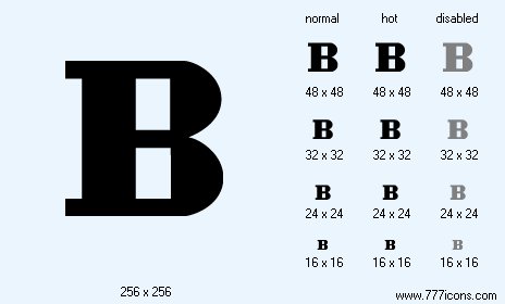 464x280 Bold Icon Word Icon Library