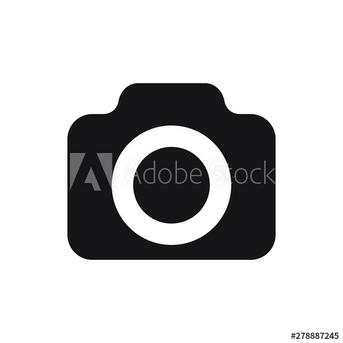 500x500 Photo Camera Vector Icon, Bold Icon