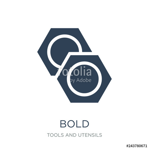 500x500 Bold Icon Vector On White Background, Bold Trendy Filled Icons