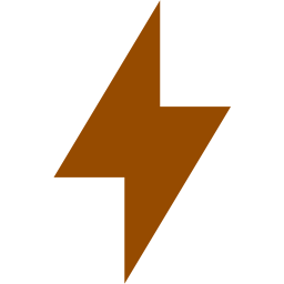 256x256 Brown Bolt Icon