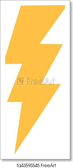253x581 Free Art Print Of Fat Bolt Icon Freeart