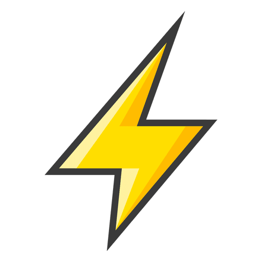 512x512 Yellow Lightning Bolt Icon
