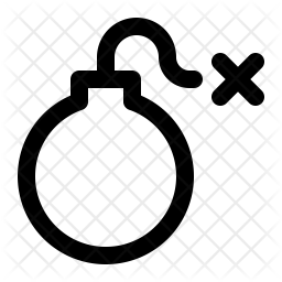 256x256 Bomb Icon Of Line Style