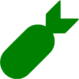 256x256 Green Bomb Icon