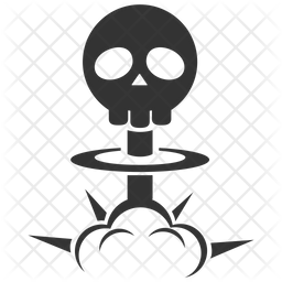 256x256 Nuclear Bomb Icon Of Glyph Style
