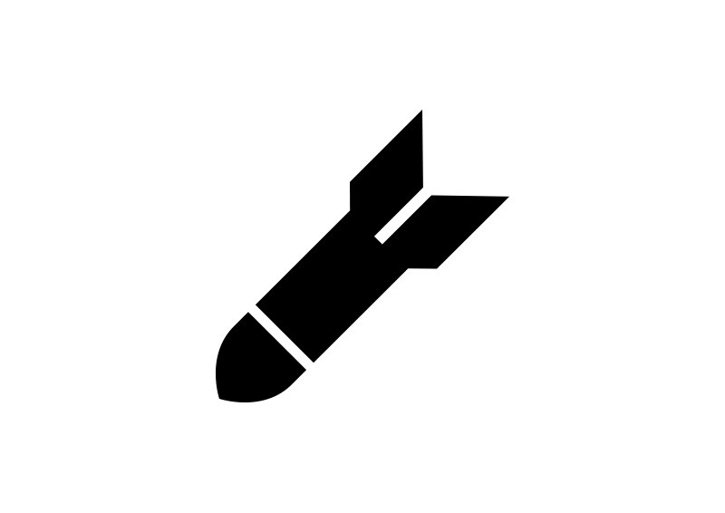 800x566 Simple Black Bomb Icon