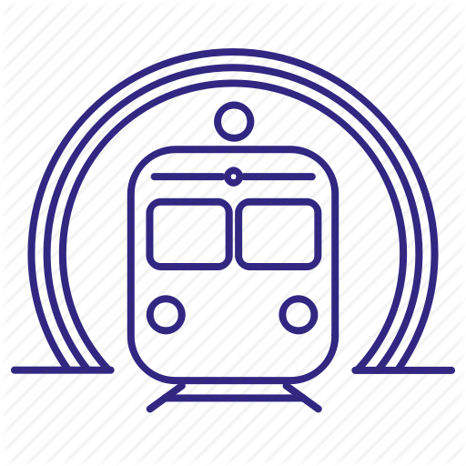 512x512 Railroad, Tourism, Train, Transport, Tunel Icon