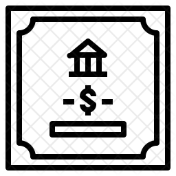 Bank Bond Icon Of Line Style 256x256 Bank Bond Icon Of Line Style