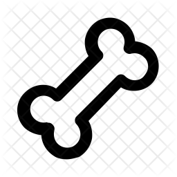 256x256 Bone Icon Of Line Style