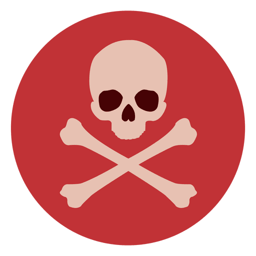 512x512 Skull Bones Circle Icon