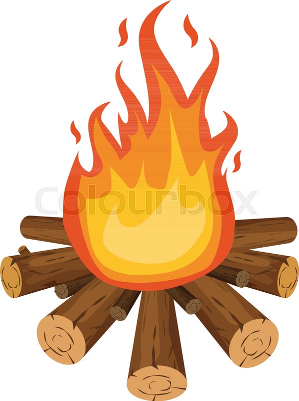 598x800 Bonfire Icon Cartoon Illustration Of Stock Vector Colourbox