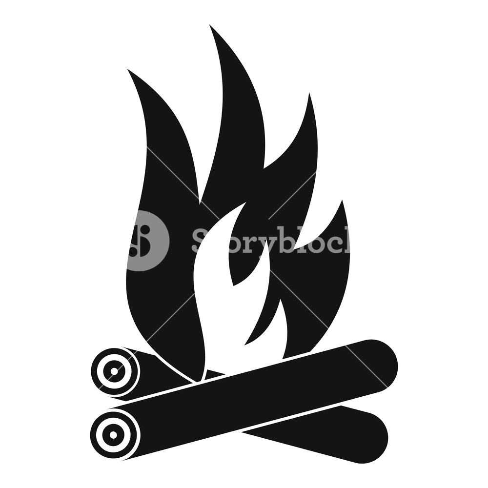 1000x1000 Bonfire Icon Simple Illustration Of Bonfire Vector Icon For Web