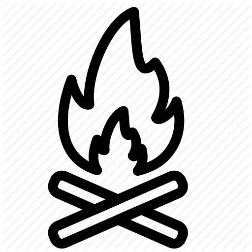 512x512 Bonfire, Campfire, Camping, Fire Icon