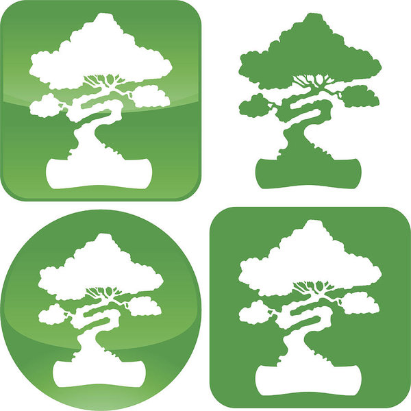 600x600 Bonsai Tree Icon Art Print