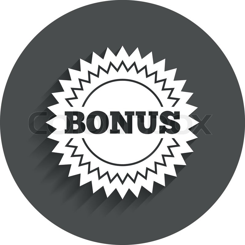 800x800 Bonus Sign Icon Special Offer Star Stock Vector Colourbox
